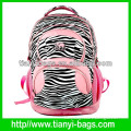 high quality 420 nylon zebra school bag for kids